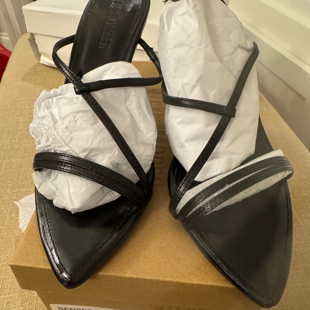 Steve Madden Black Strappy Heels